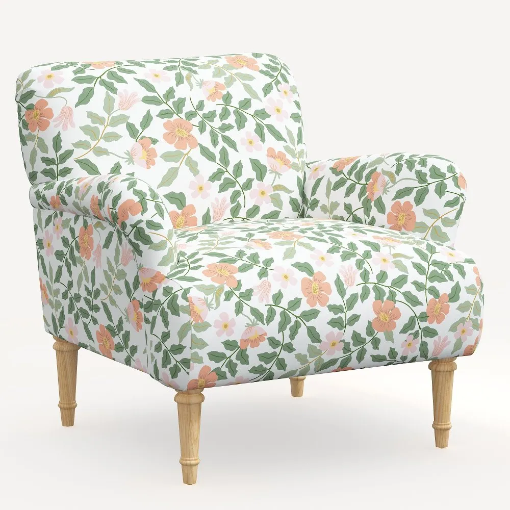 Rifle Paper Co. Bristol Primrose Blush Accent Chair