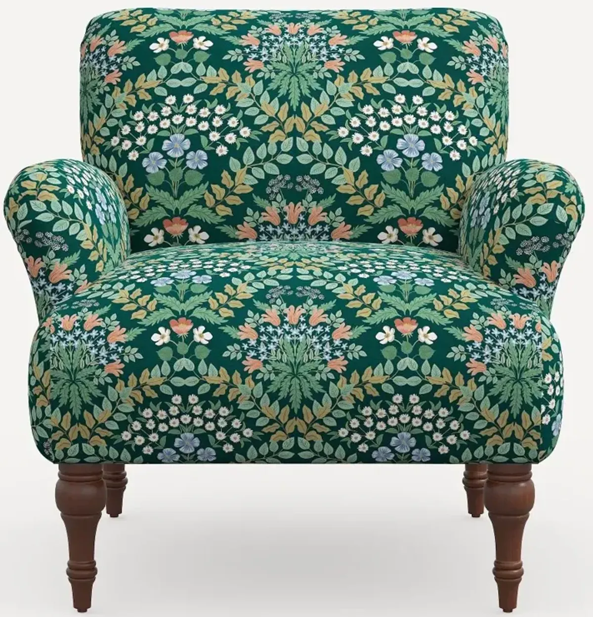 Rifle Paper Co. Bristol Bramble Emerald Accent Chair