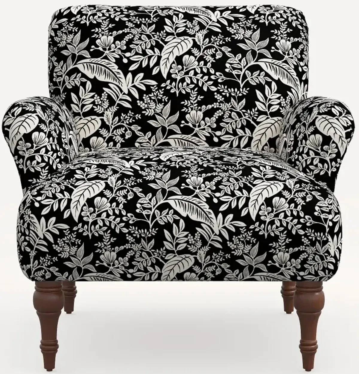 Rifle Paper Co. Bristol Canopy Black & Cream Accent Chair