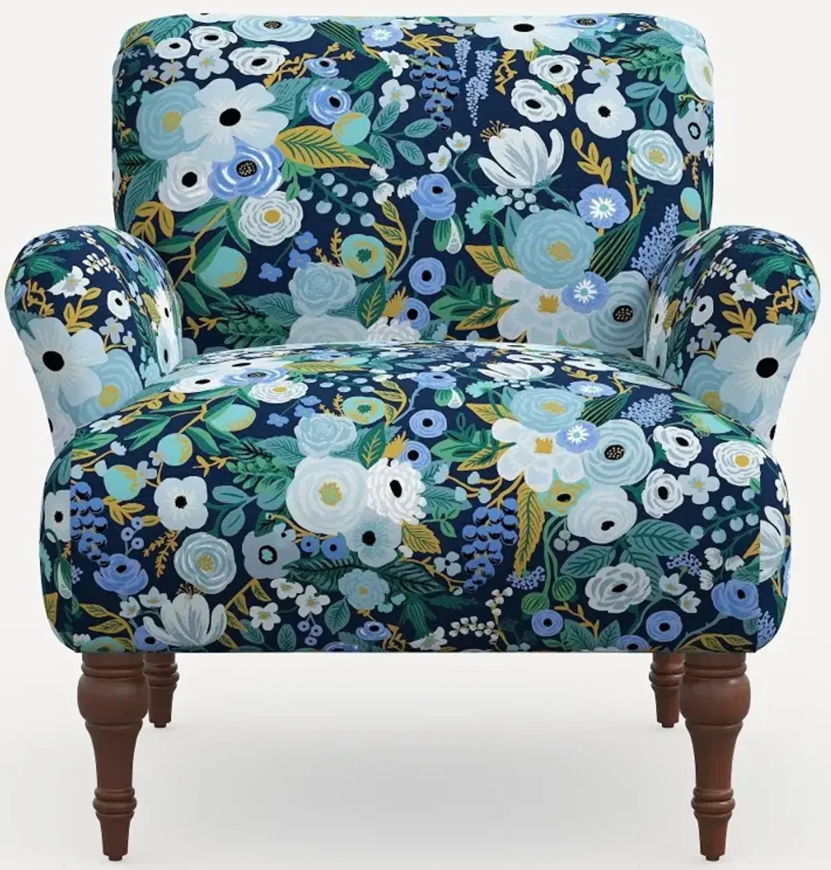 Rifle Paper Co. Bristol Blue Garden Party Accent Chair