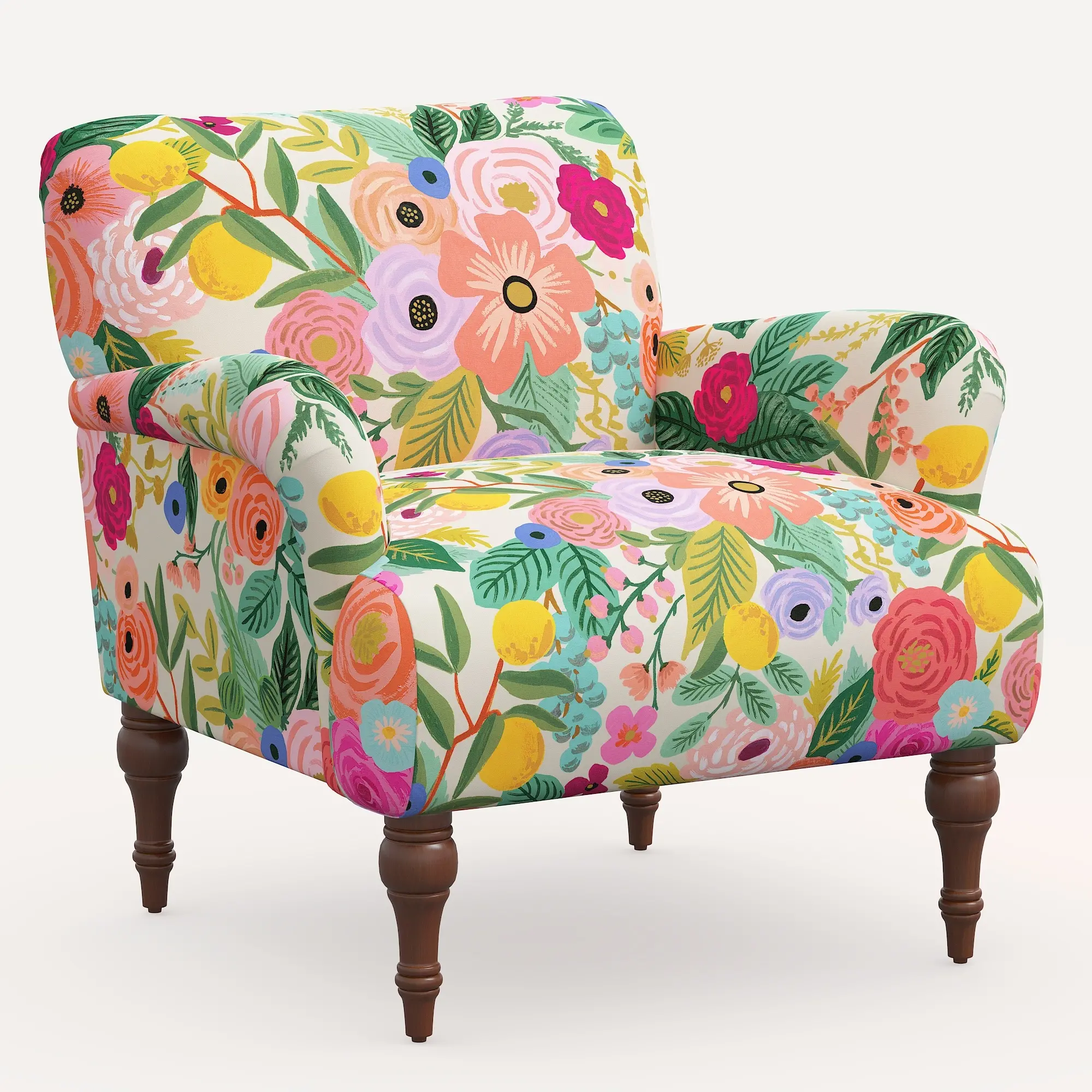 Rifle Paper Co. Bristol Pink Garden Party Accent Chair