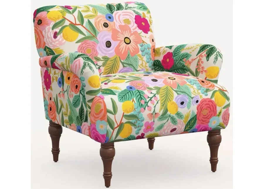 Rifle Paper Co. Bristol Pink Garden Party Accent Chair