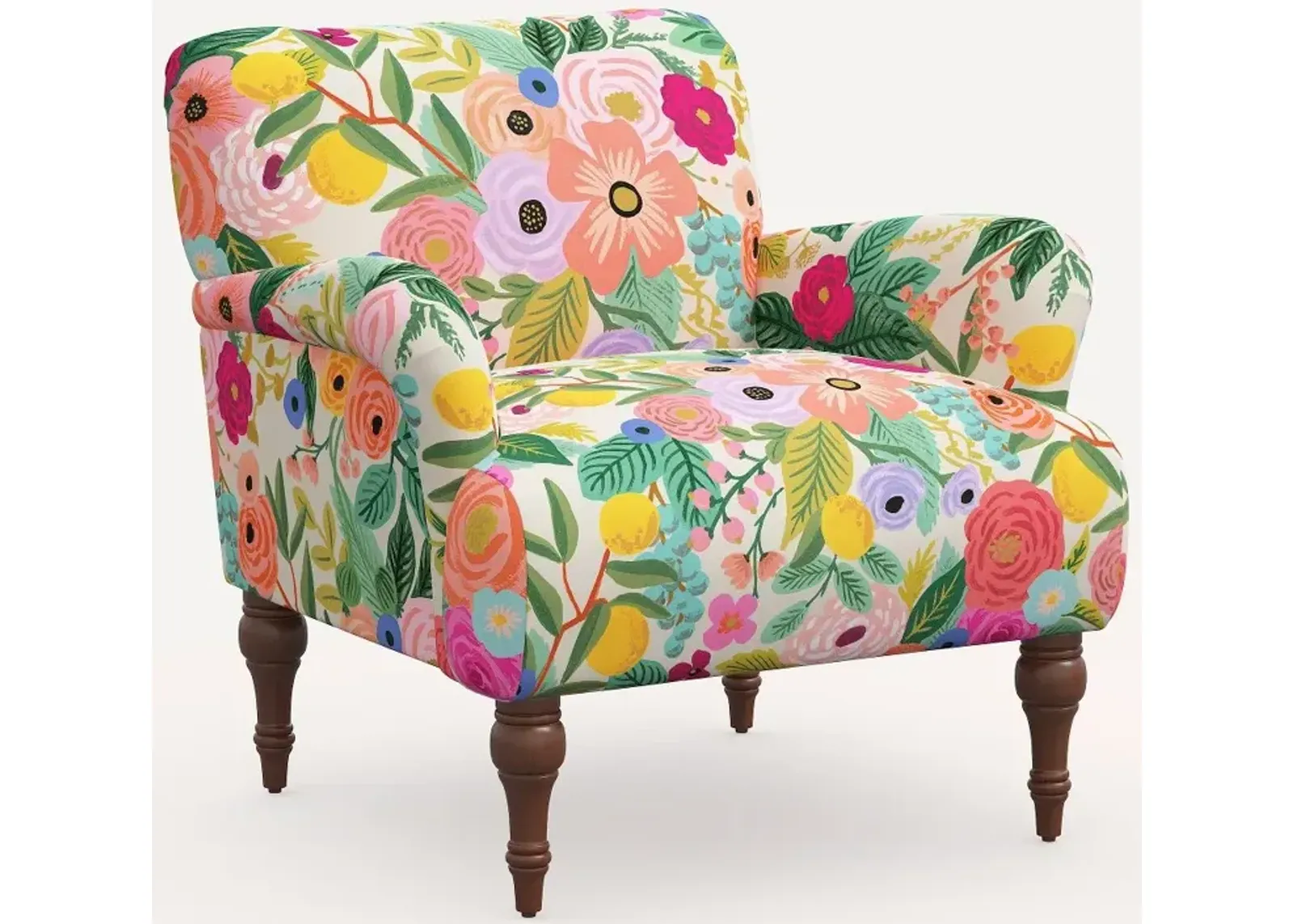 Rifle Paper Co. Bristol Pink Garden Party Accent Chair