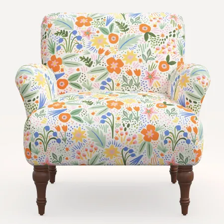 Rifle Paper Co. Bristol Multi Color Floral Accent Chair