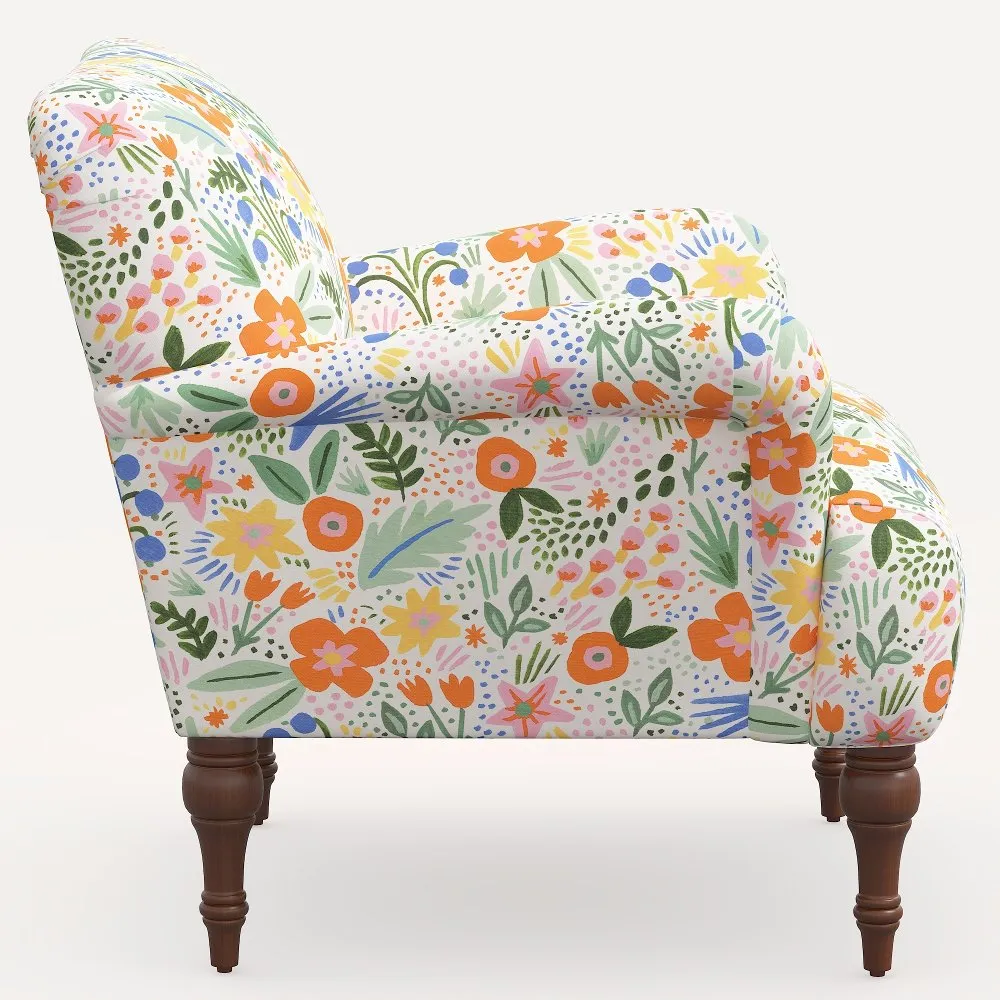 Rifle Paper Co. Bristol Multi Color Floral Accent Chair