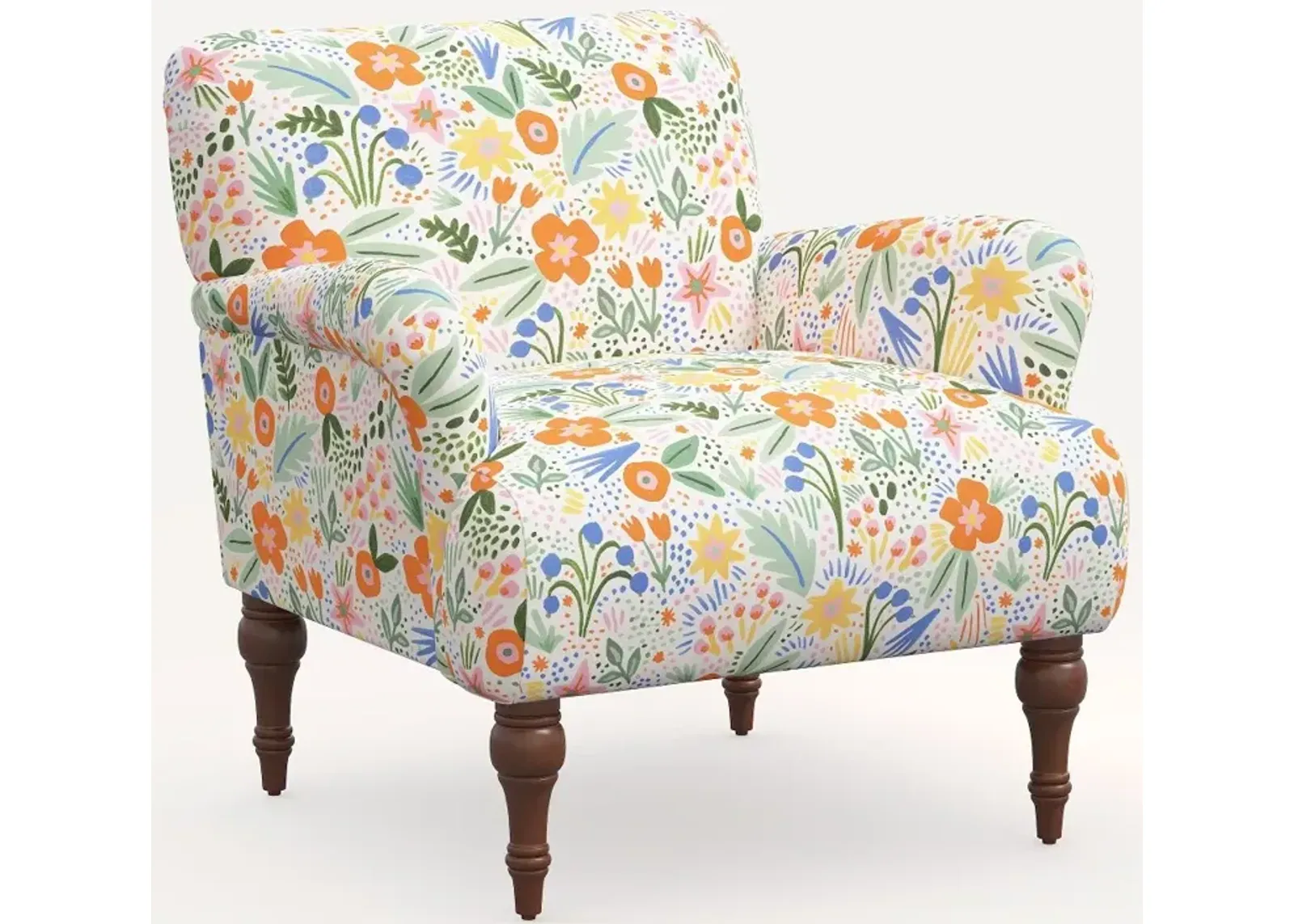 Rifle Paper Co. Bristol Multi Color Floral Accent Chair