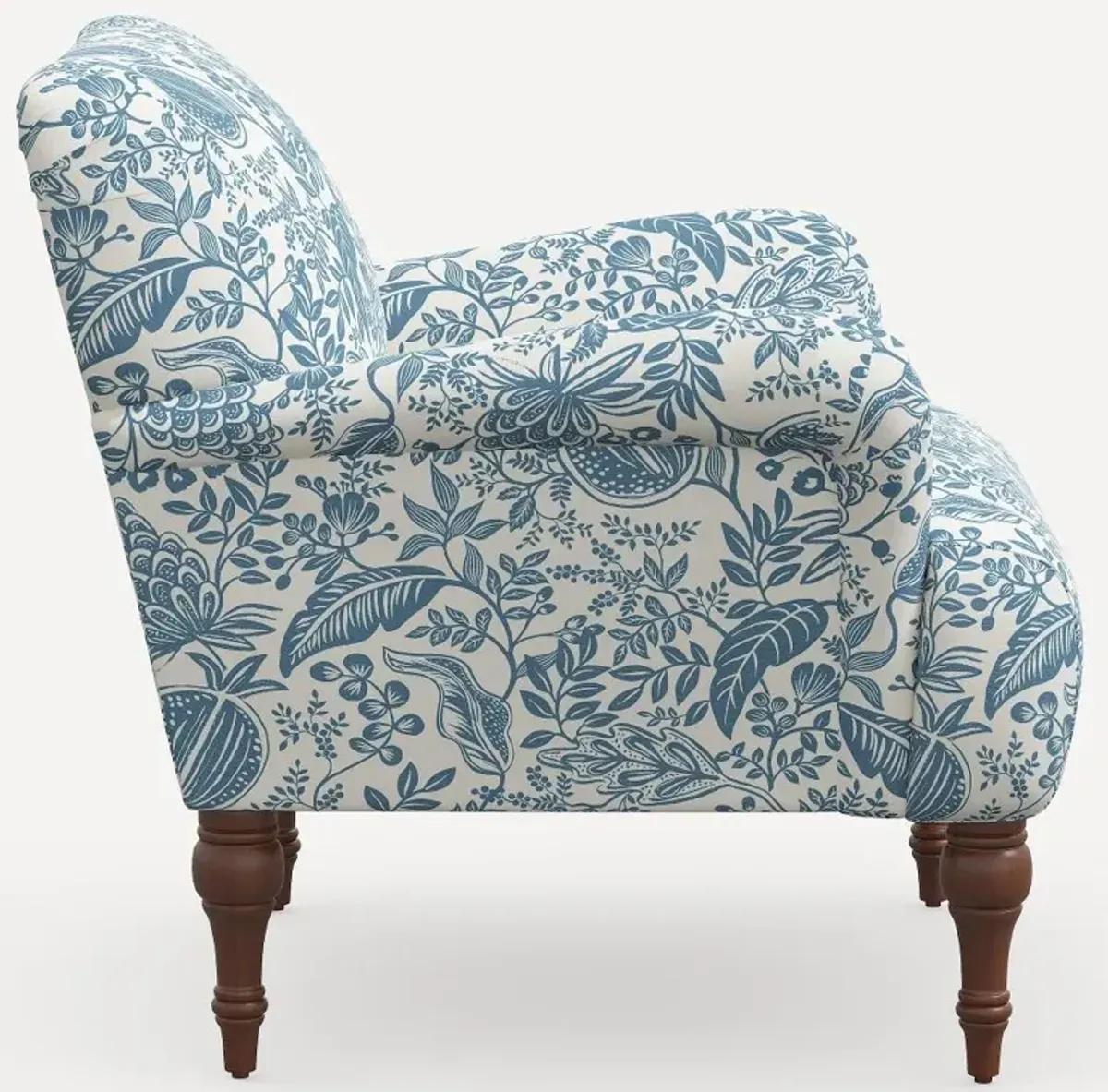 Rifle Paper Co. Bristol Blue Pomegranate Accent Chair