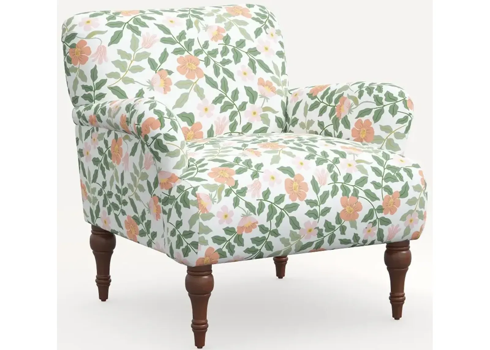 Rifle Paper Co. Bristol Primrose Blush Accent Chair