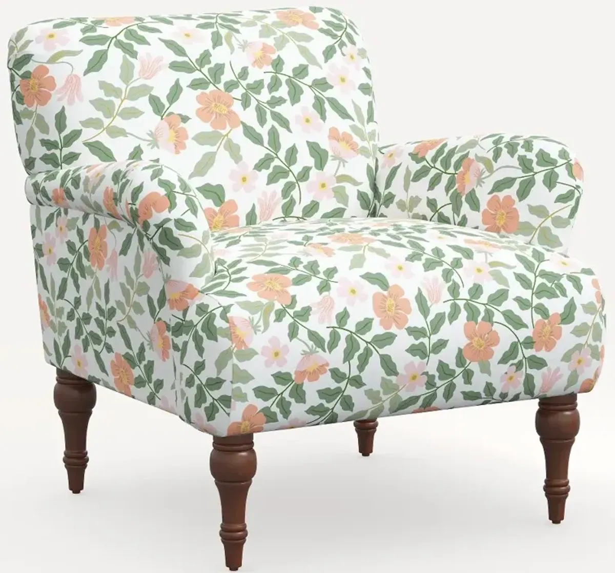 Rifle Paper Co. Bristol Primrose Blush Accent Chair