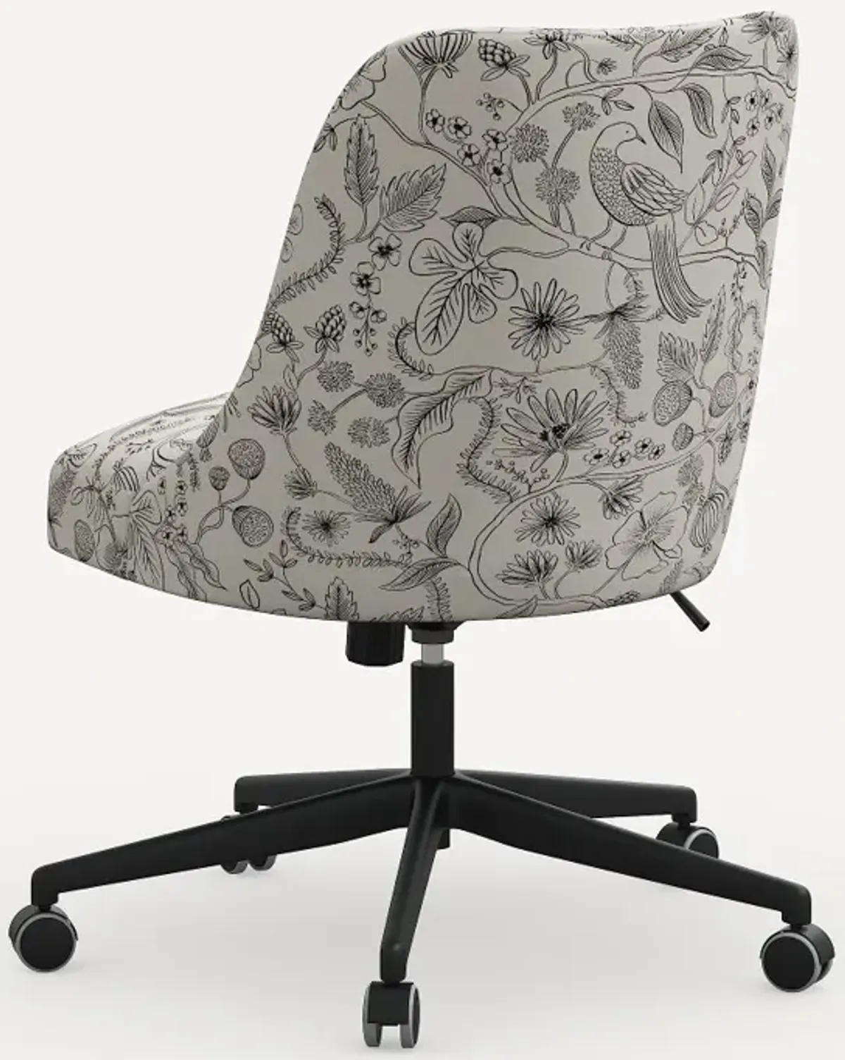 Rifle Paper Co. Oxford Aviary Cream & Black Office Chair