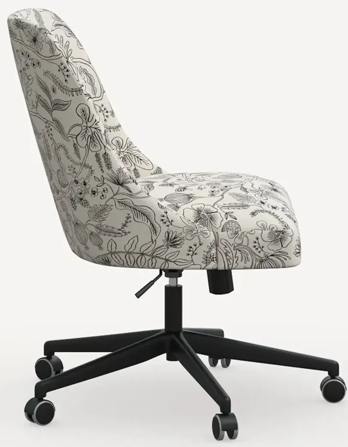 Rifle Paper Co. Oxford Aviary Cream & Black Office Chair