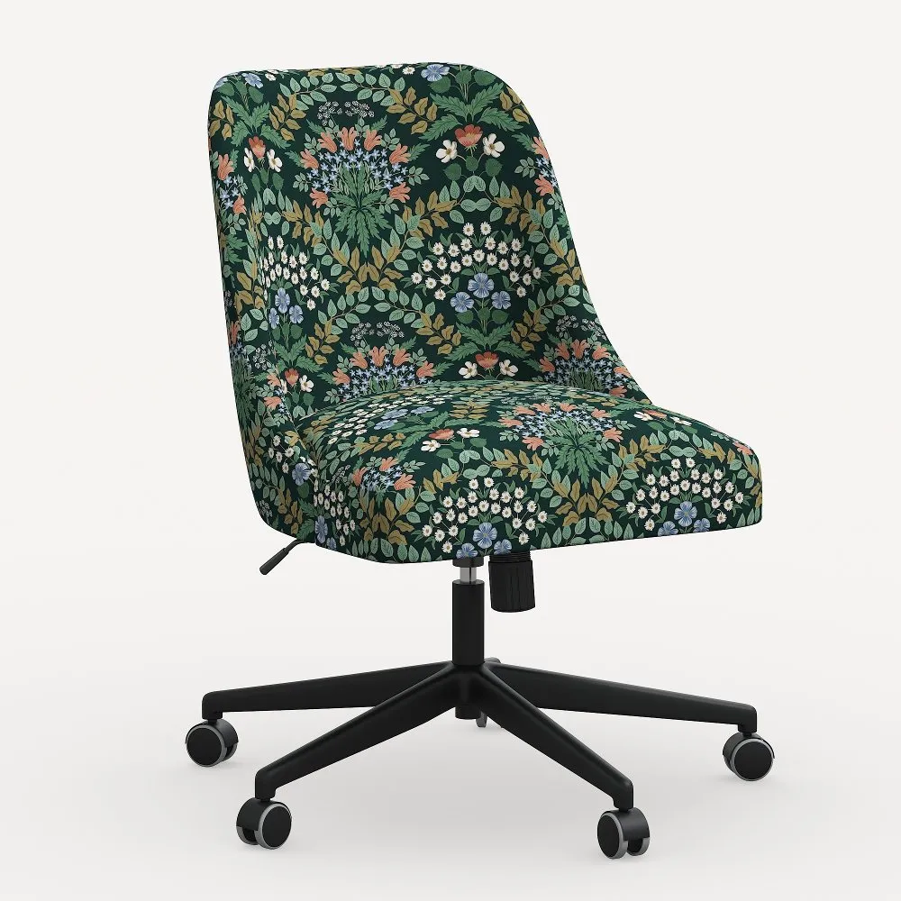 Rifle Paper Co. Oxford Bramble Emerald Office Chair