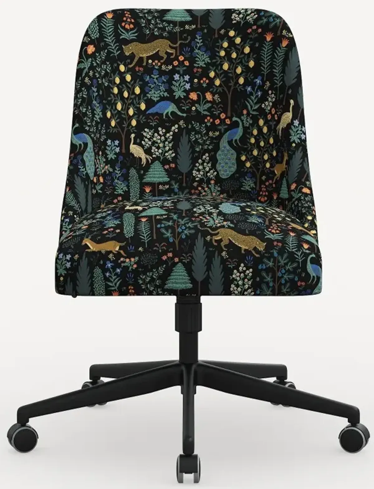 Rifle Paper Co. Oxford Menagerie Black Office Chair