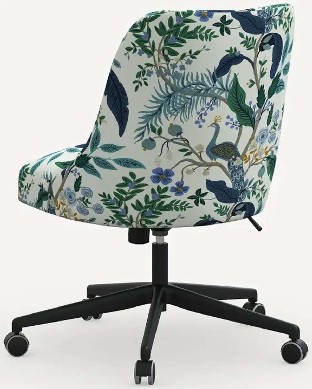 Rifle Paper Co. Oxford Blue Peacock Office Chair