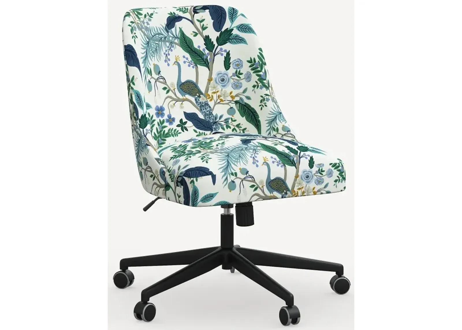 Rifle Paper Co. Oxford Blue Peacock Office Chair