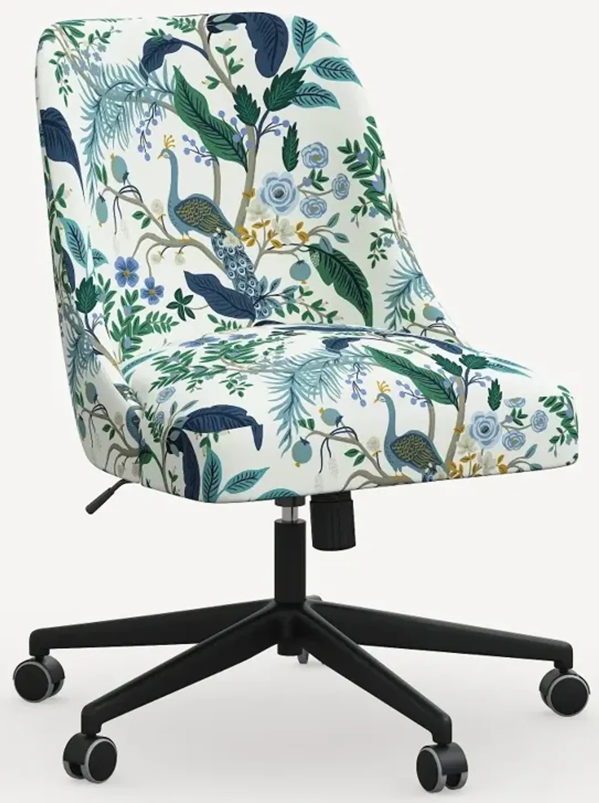 Rifle Paper Co. Oxford Blue Peacock Office Chair