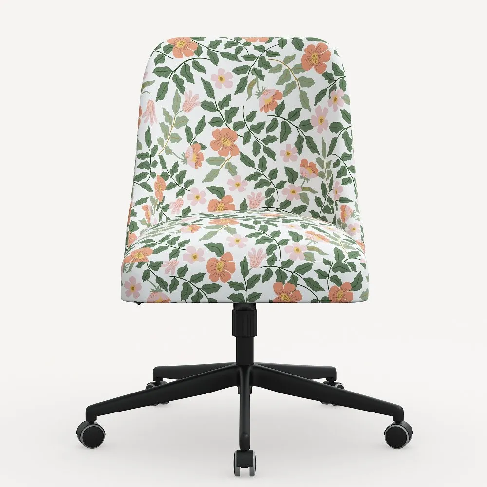 Rifle Paper Co. Oxford Primrose Blush Office Chair