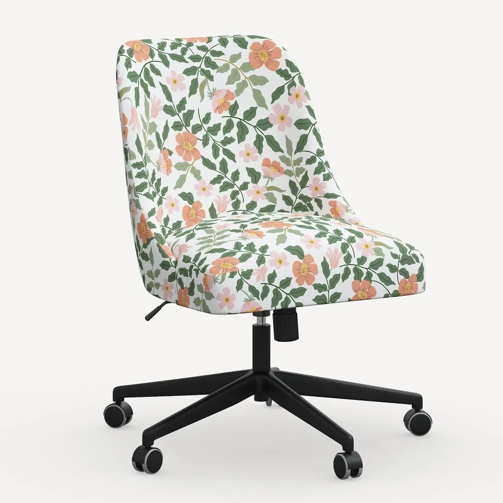 Rifle Paper Co. Oxford Primrose Blush Office Chair