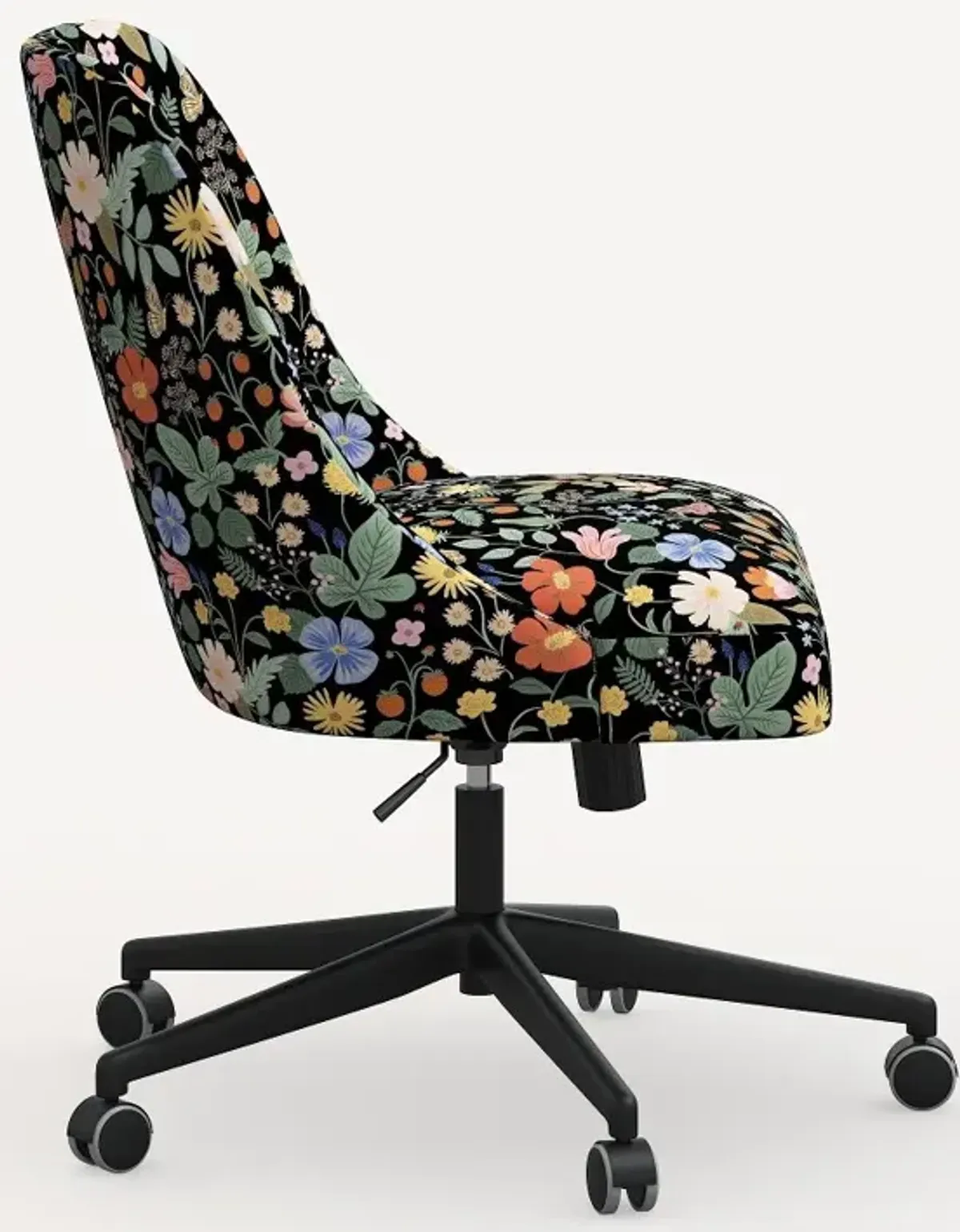 Rifle Paper Co. Oxford Black Strawberry Fields Office Chair