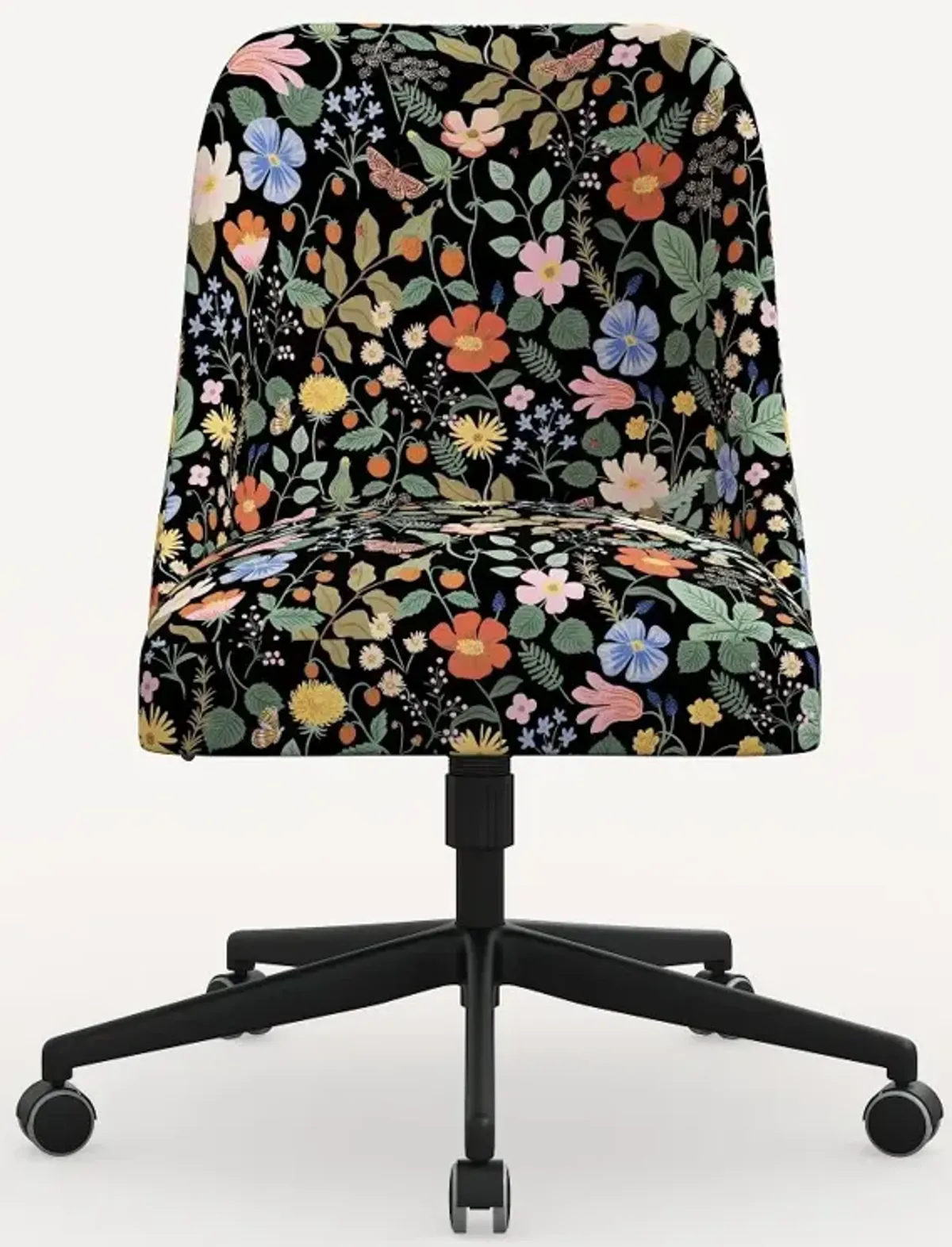 Rifle Paper Co. Oxford Black Strawberry Fields Office Chair