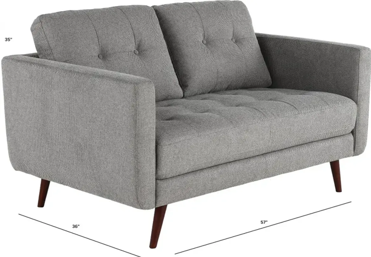 Liverpool Gray Loveseat