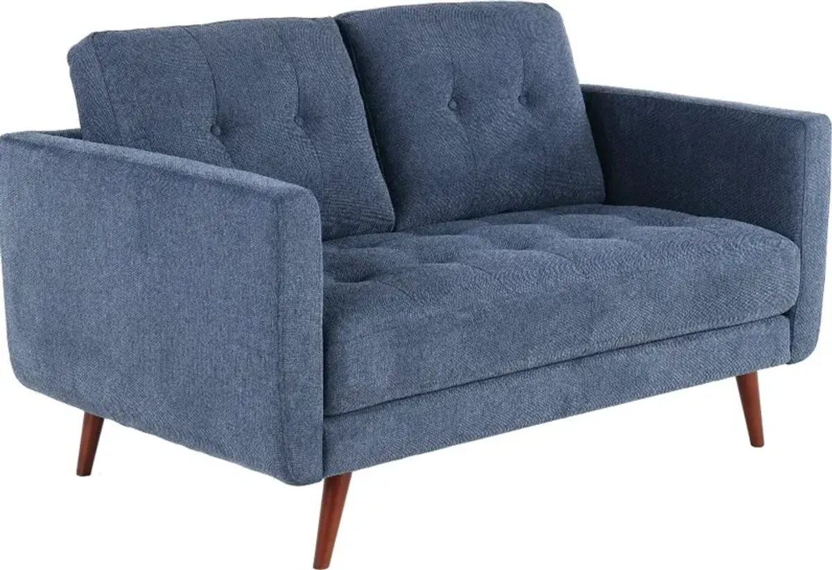 Liverpool Denim Blue Loveseat