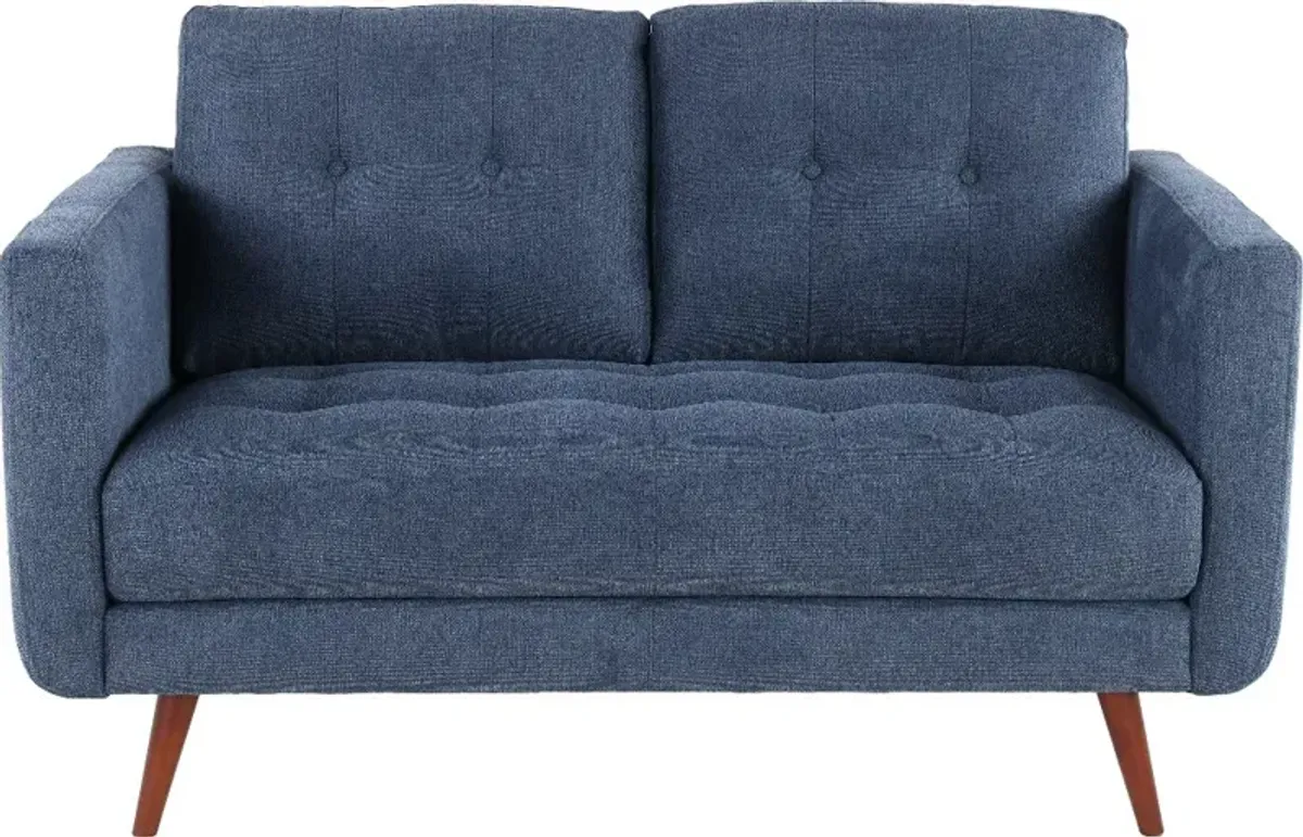 Liverpool Denim Blue Loveseat