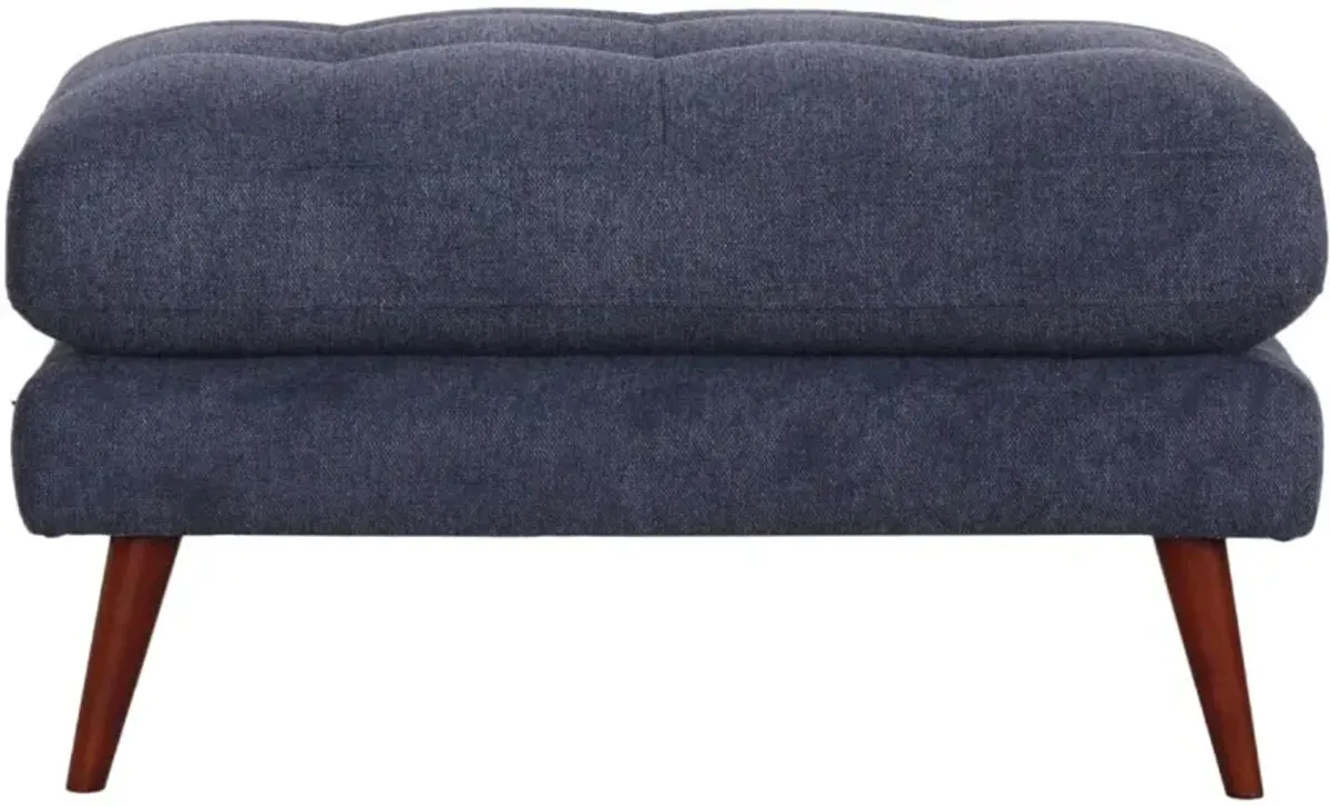 Liverpool Denim Blue Ottoman