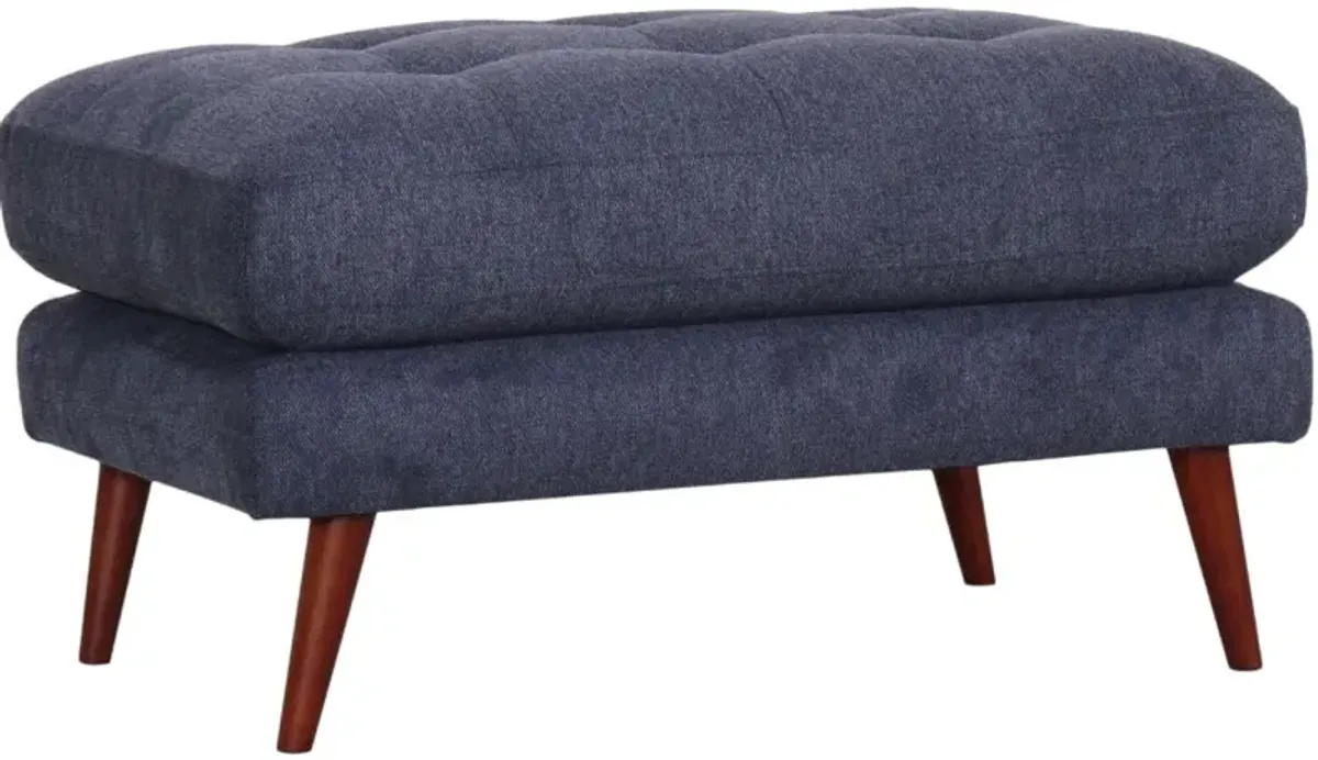 Liverpool Denim Blue Ottoman