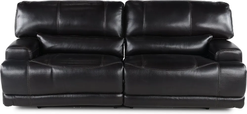 Stampede Blackberry Leather-Match Power Reclining Sofa