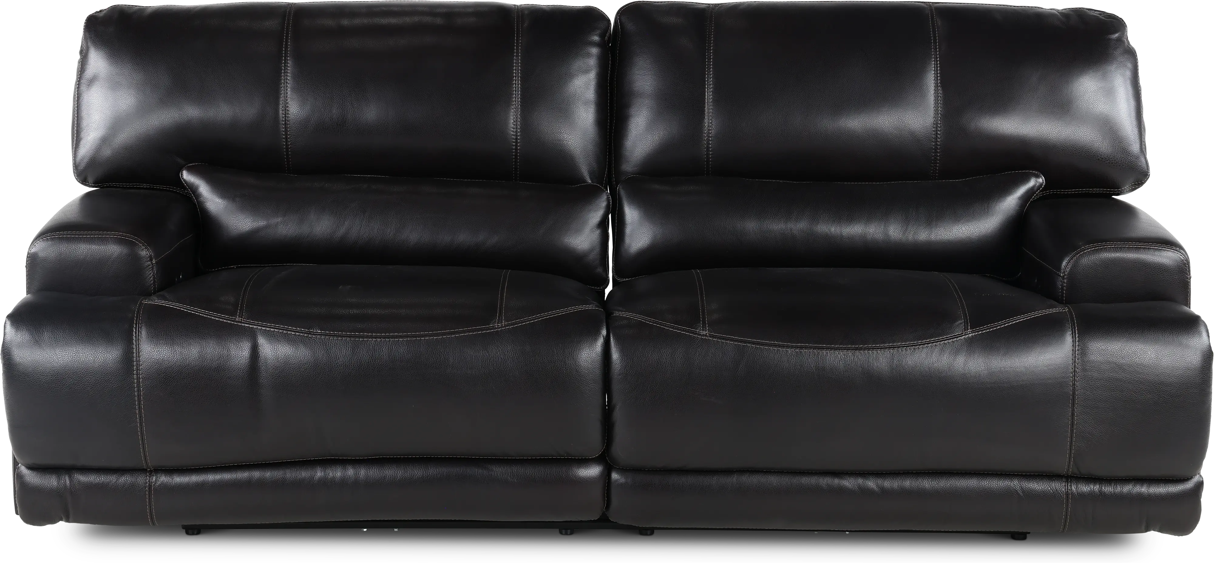 Stampede Blackberry Leather-Match Power Reclining Sofa