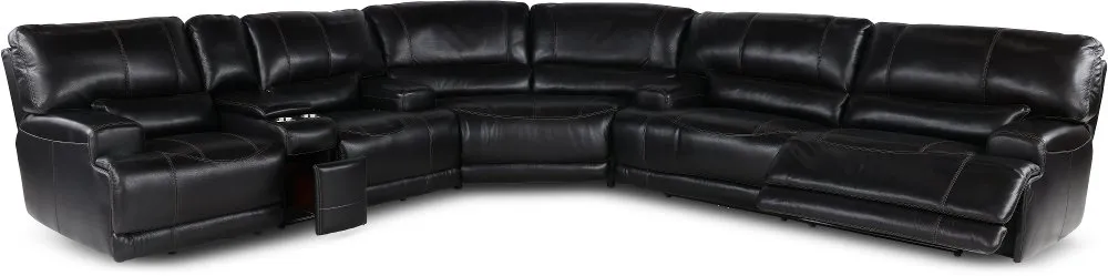 Stampede Blackberry 3-Piece Power Reclining Sectional with Console