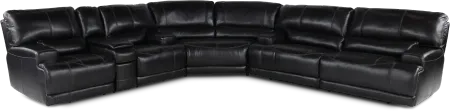 Stampede Blackberry 3-Piece Power Reclining Sectional with Console
