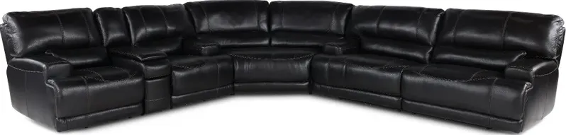 Stampede Blackberry 3-Piece Power Reclining Sectional with Console