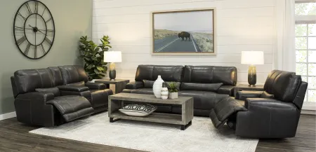 Stampede Charcoal Power Reclining Sofa