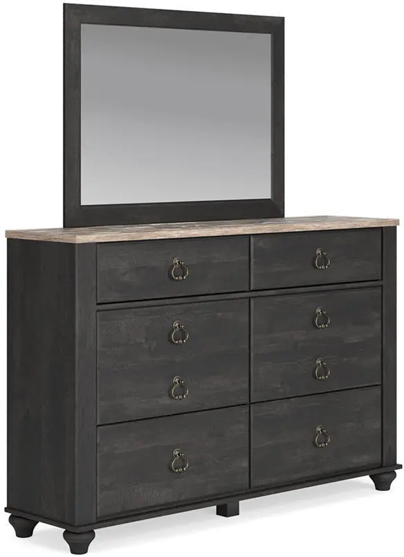 Darkhaven Charcoal Black Dresser