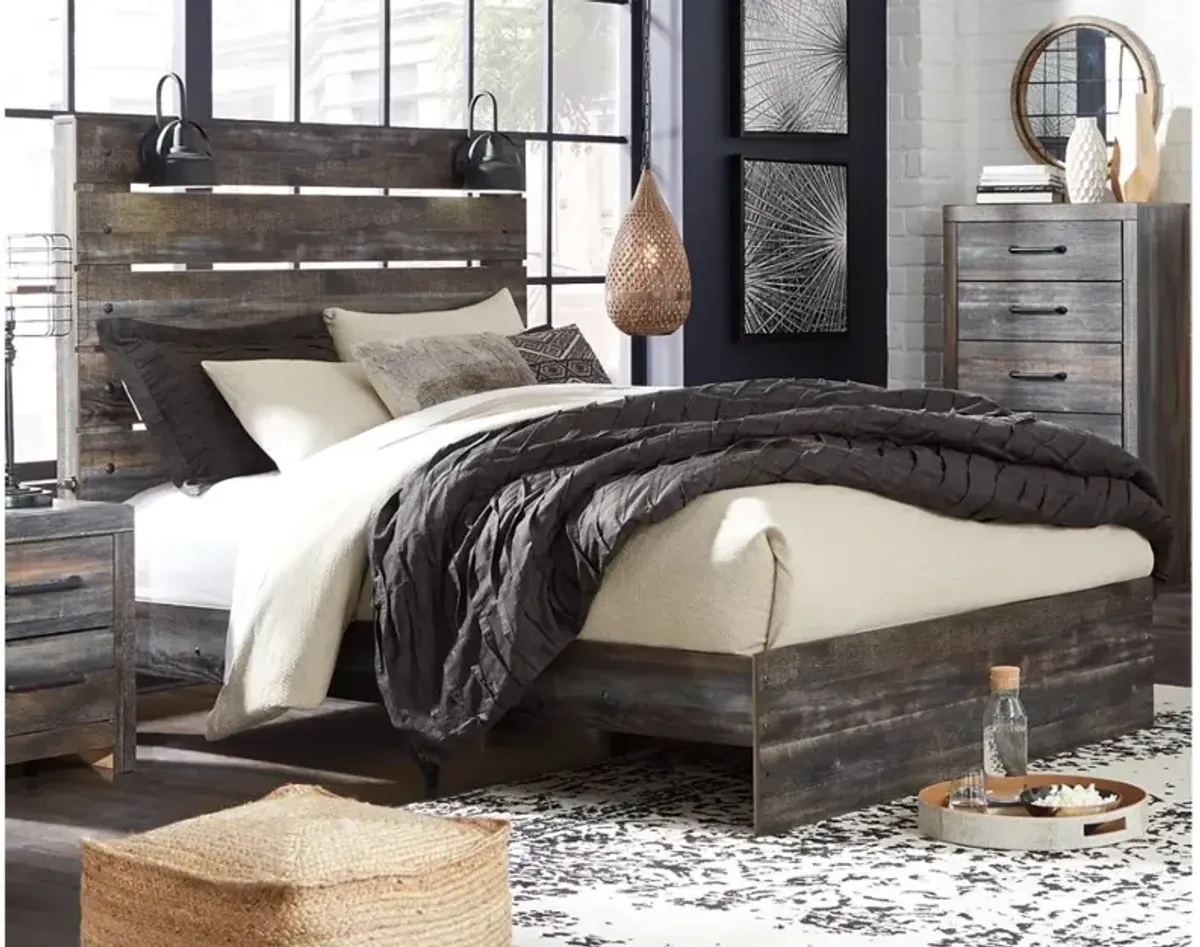 Sunset Park Rustic Brown Queen Bed