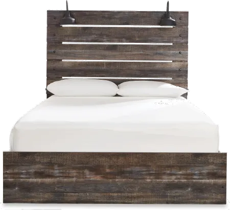 Sunset Park Rustic Brown King Bed