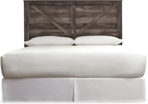 Wesley Rustic Gray King Headboard