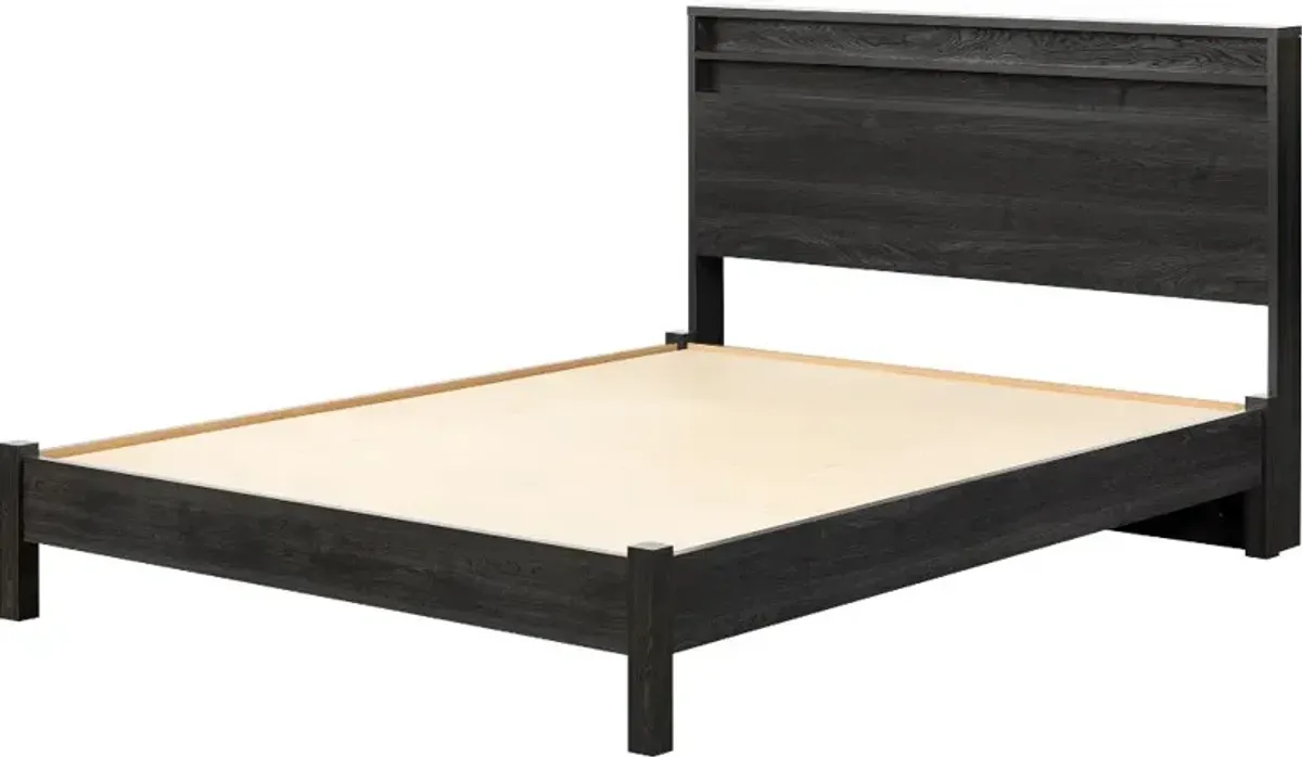 Tao Gray Oak Full/Queen Bed & Headboard Set