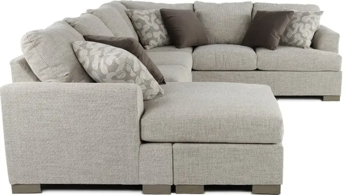 Villanova Oatmeal Taupe 2 Piece Sectional