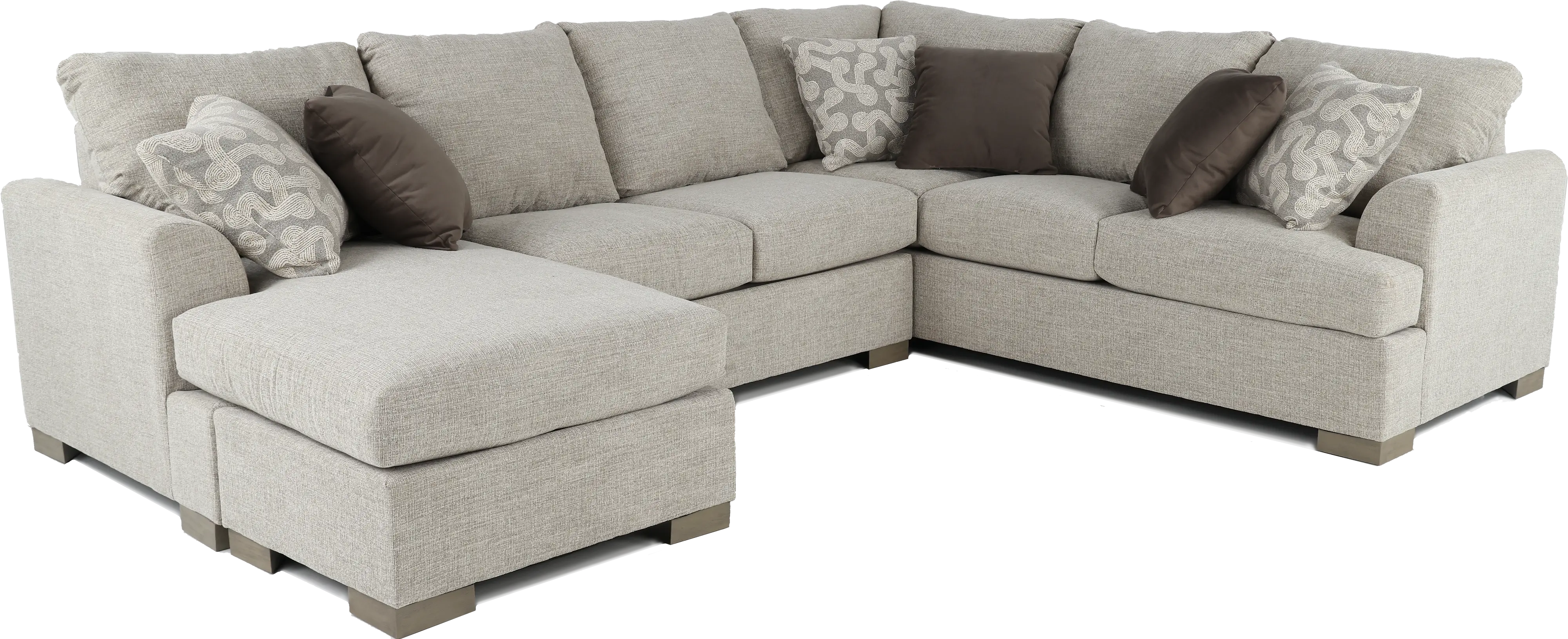 Villanova Oatmeal Taupe 2 Piece Sectional