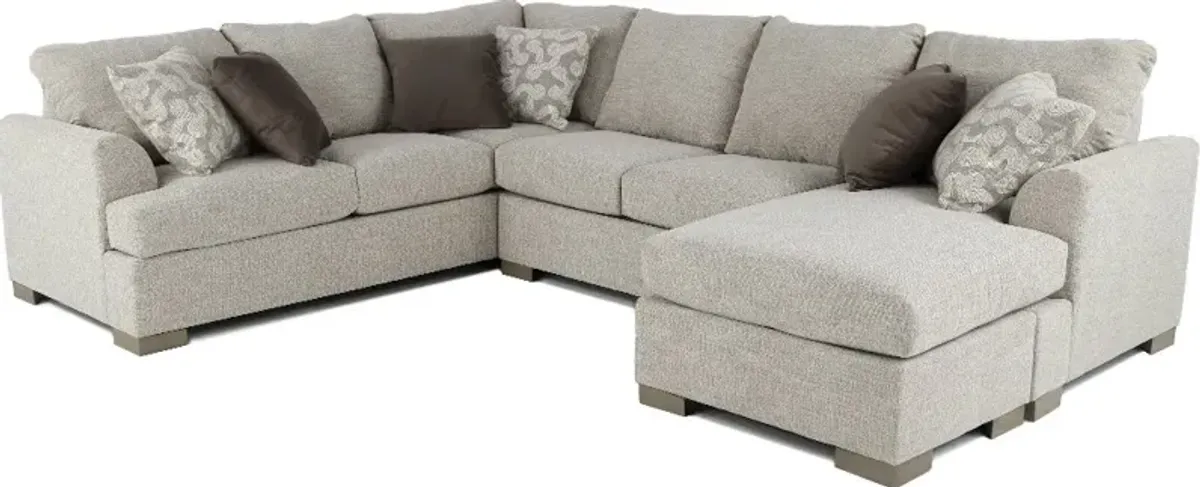 Villanova Oatmeal Taupe 2 Piece Sectional