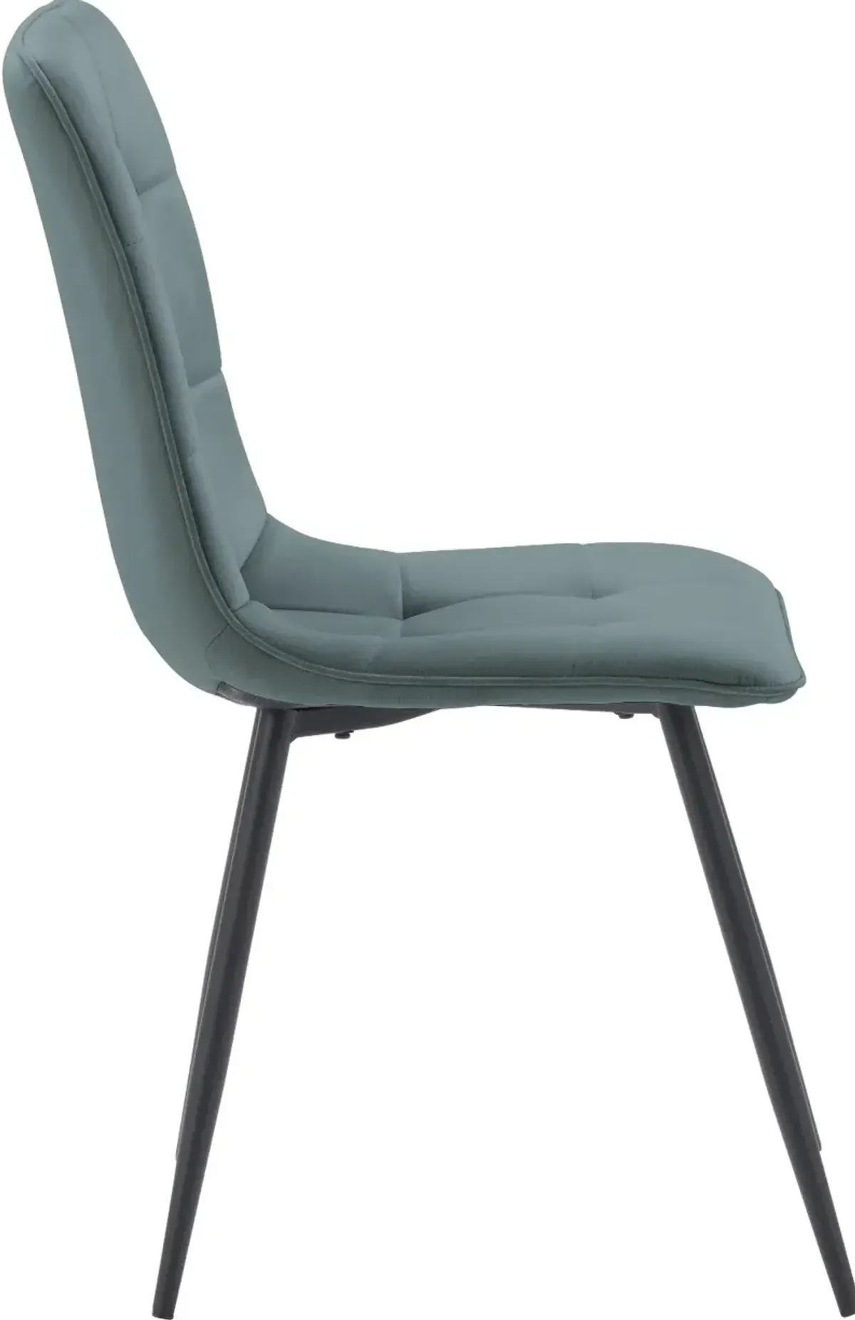 Nash Teal Velvet Side Chair, Set of 2