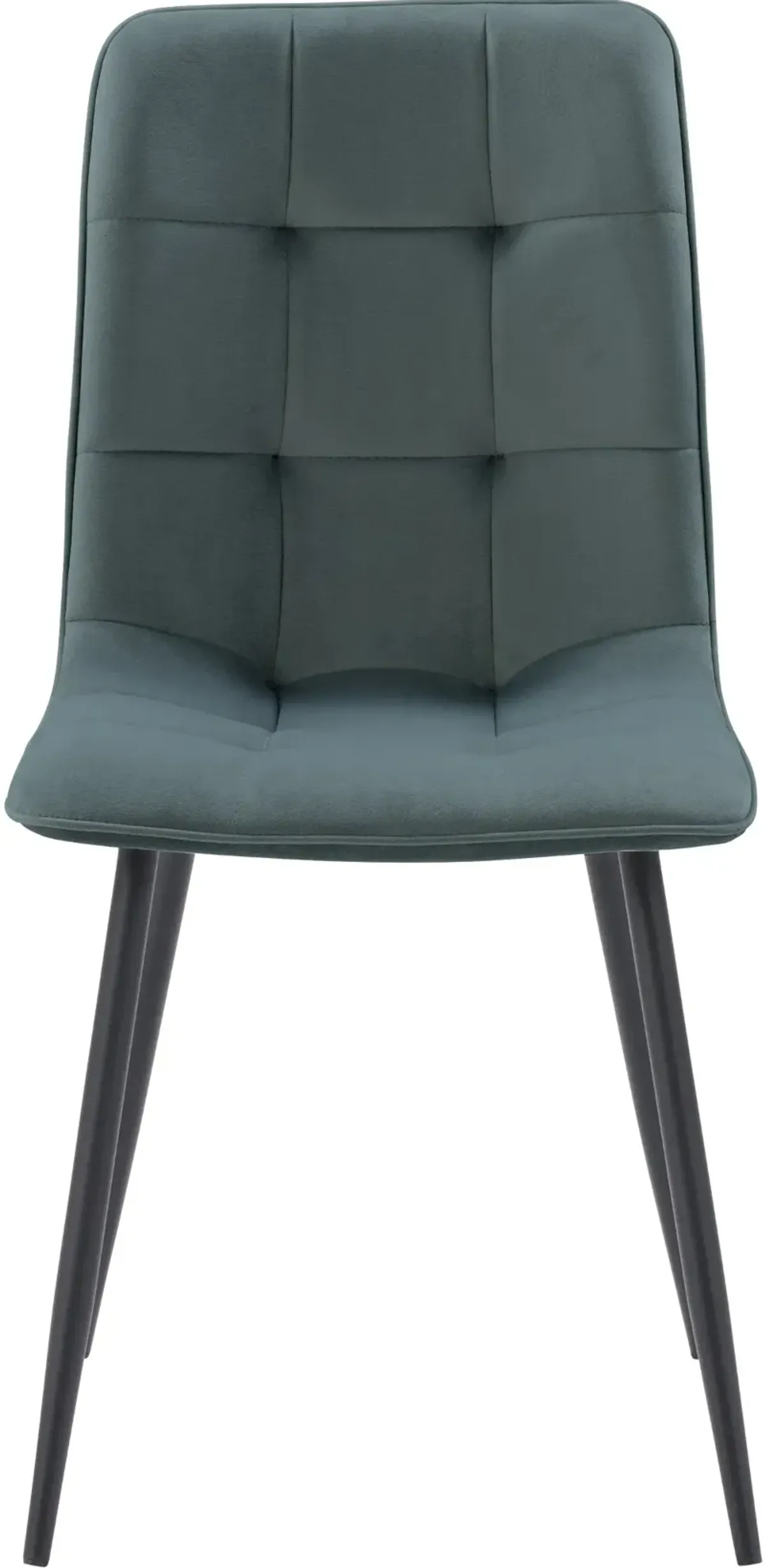 Nash Teal Velvet Side Chair, Set of 2