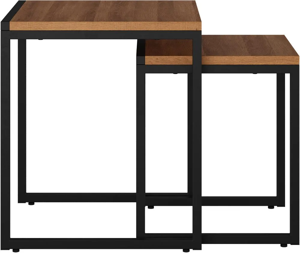 Fort Woth Brown Square Nesting Side Tables