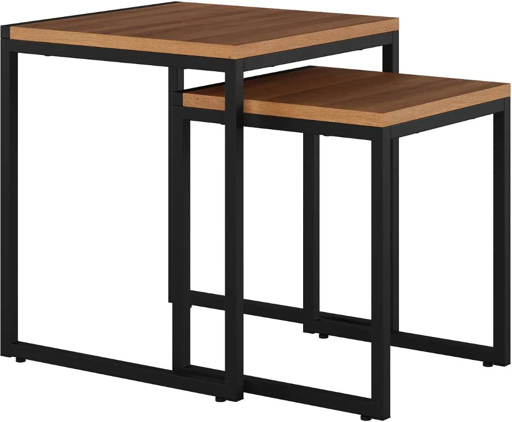 Fort Woth Brown Square Nesting Side Tables