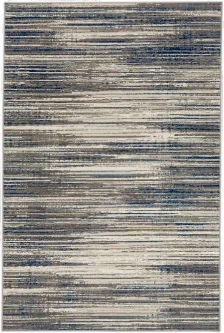 Cleo 5 x 8 Bell Place Blue Area Rug