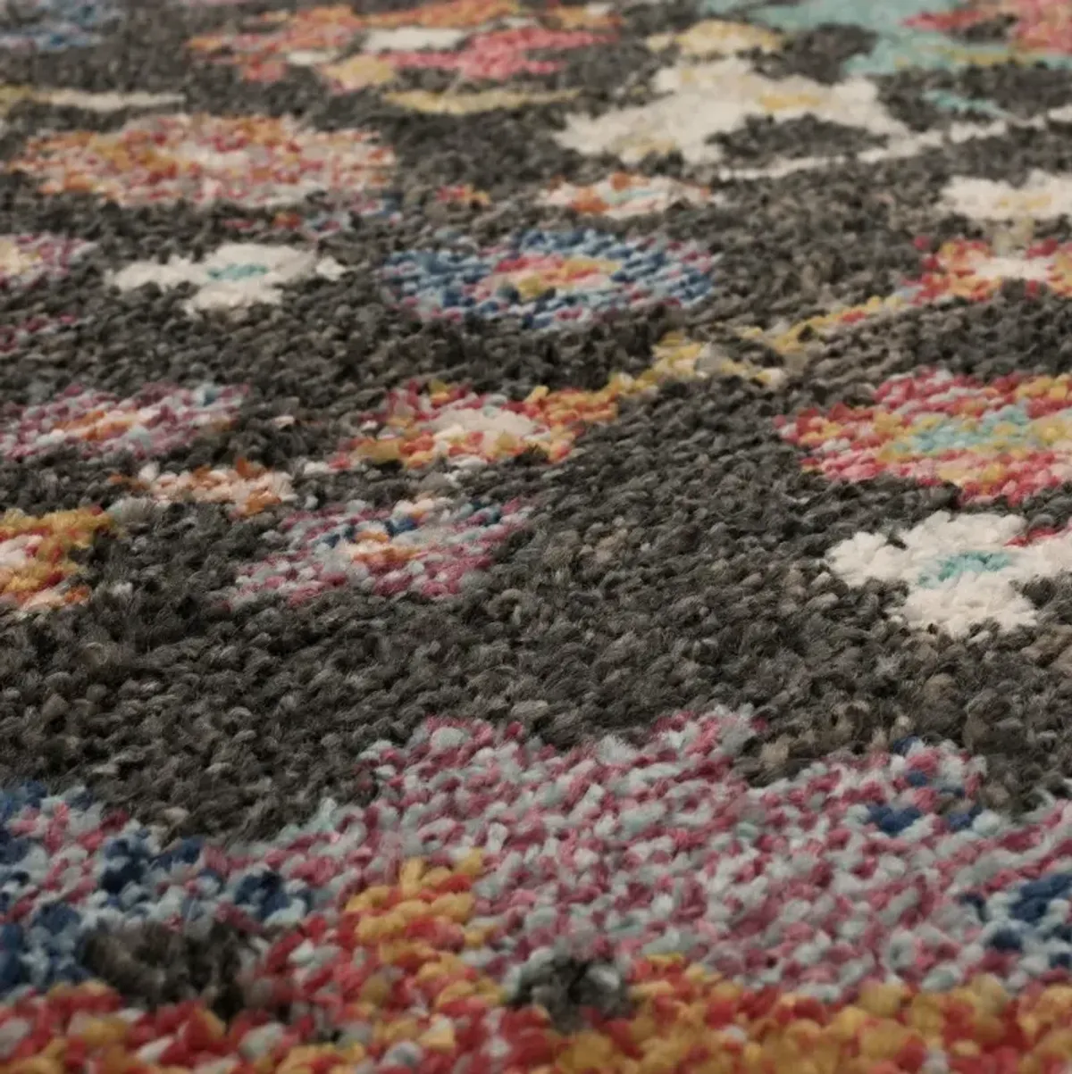 Whimsey 5 x 8 Martin Black Multicolor Area Rug