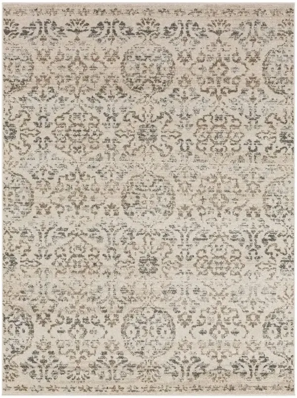 Whimsey 5 x 8 Hill Gardens Ivory Area Rug